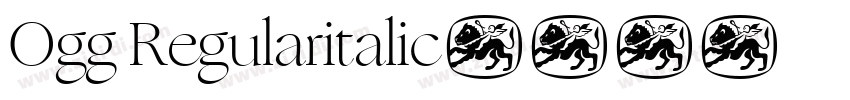 Ogg Regularitalic字体转换